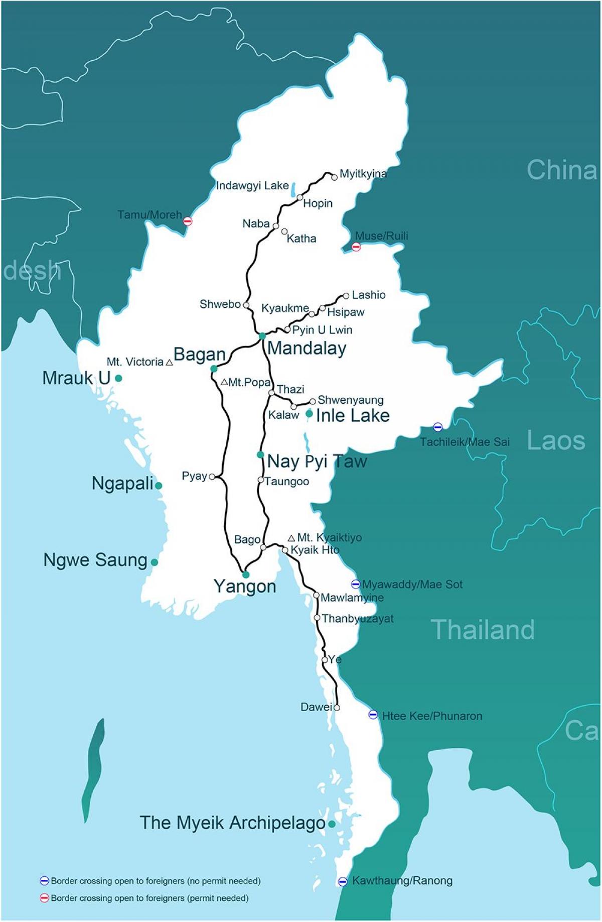 Myanma tren kat jeyografik