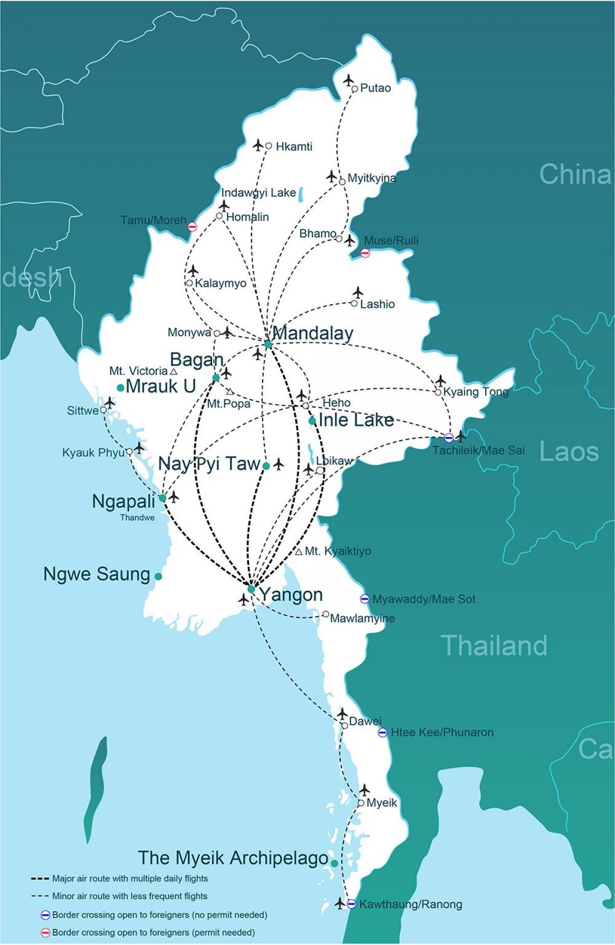 Burma èpòt kat jeyografik