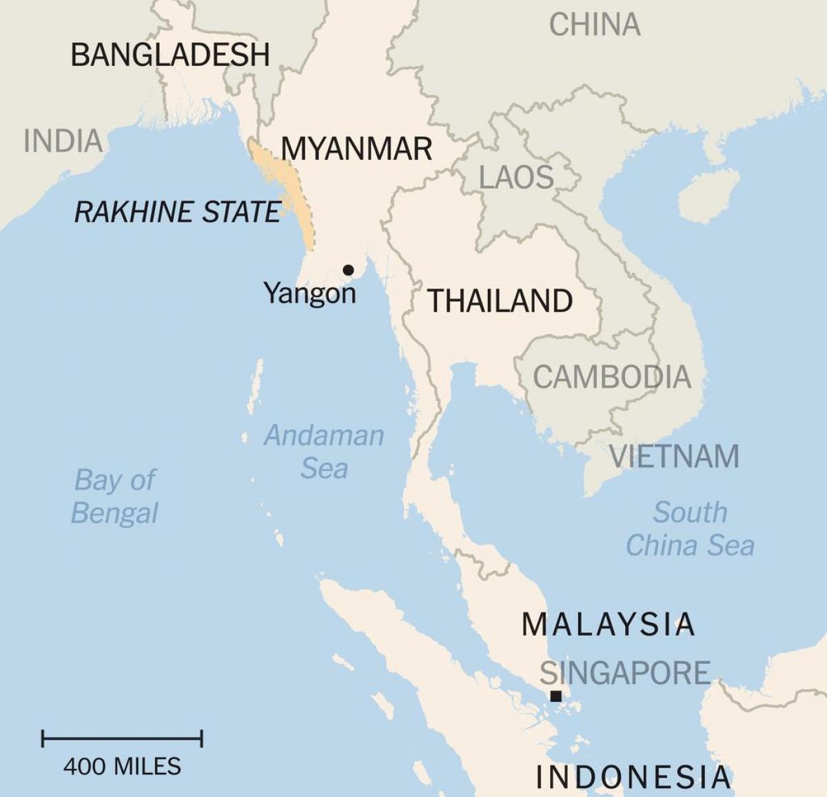 rakhine state Myanma kat jeyografik