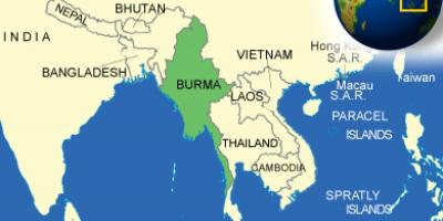 Burma oswa Myanma kat jeyografik